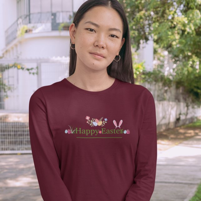 CAMISETA DESIGN DE FLORES DE OVOS DE OUVIDO DO LESTE MINIMA (Criador carregado)