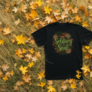 Camiseta Design de floresta e arco-íris