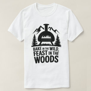 Camiseta Design de Floresta Selvagem Rustic Campfire