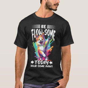 Camiseta Design de Fluido para Pintores de Acrilo e Coluna