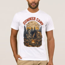Design de fogueira de acampamento esqueleto de ver