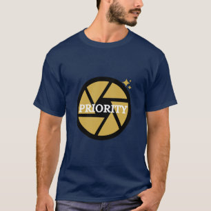 Camiseta Design de Fotografia Legal Prioridade de Abertura
