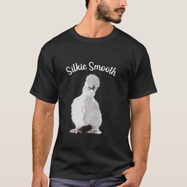 Camiseta Design De Frango De Silkie Bonito Para Homens Mulh (Frente)