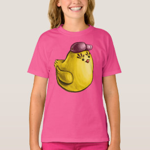Camiseta Design de frango giro - Páscoa Pintinho amarelo en