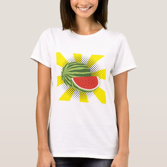 Camiseta Design de Fruta de melancia (Frente)