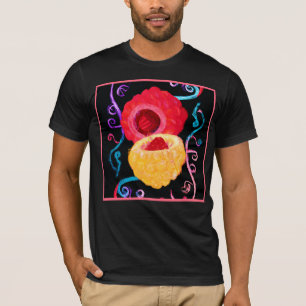 Camiseta Design de Fruta de Neon Tropical Vibrante