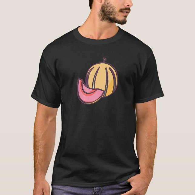 Camiseta Design de fruta de Verão de Melão para frutas e me (Frente)