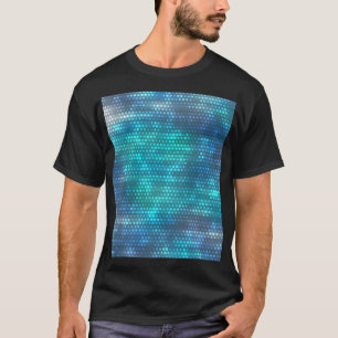 Camiseta Design de fundo azul-abstrato criativo.