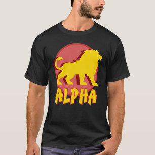 Camiseta Design de Fundo Pleno da Lua Alpha Moonlight Hill
