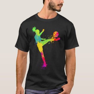 Camiseta Design De Futebol legal Para Mulheres Jogadoras De
