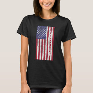 Camiseta Design de Futebol Patriótico - Bandeira Americana