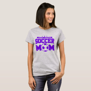 Camiseta Design de futebol roxo e orgulhoso