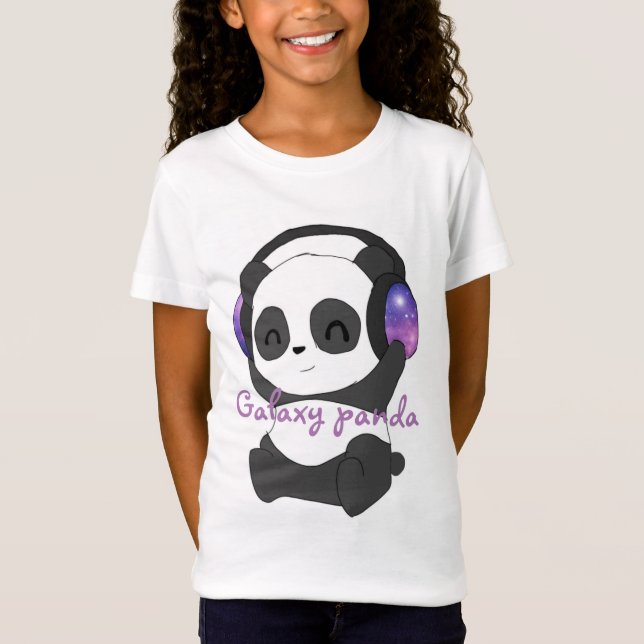 Camiseta Design de Galaxy Panda feito por TheWolfOnSaturn Y (Frente)