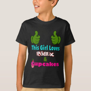 Camiseta Design de Gamer Girl Dizendo Essa Garota Ama Robux