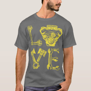 Camiseta Design de garagem para Pai mecânico