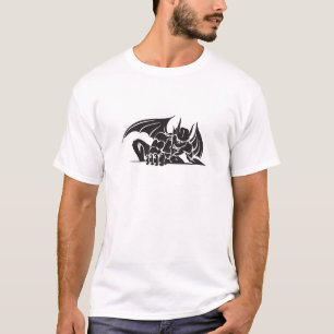 Camiseta design de gárgula tribal