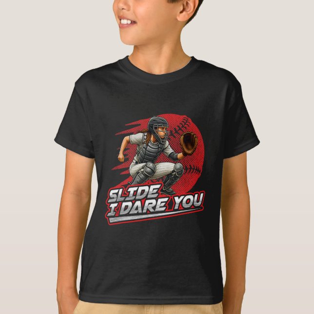 Camiseta Design de Garota Forte Deslize de Catcher Softll E (Frente)