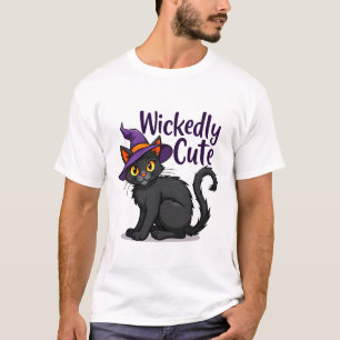 Camiseta Design de Gato de Halloween Muito Bonito, Brincade