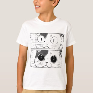Camiseta Design de Gato Engraçado