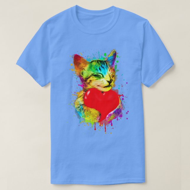 Camiseta Design de gato engraçado (Frente do Design)