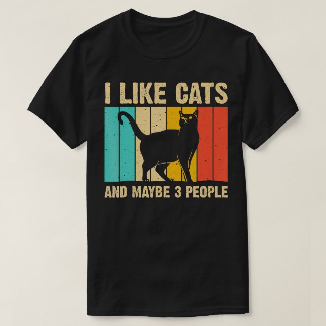 Camiseta Design de Gato Engraçado Fora Do Ar Para Homens Mu (Frente do Design)