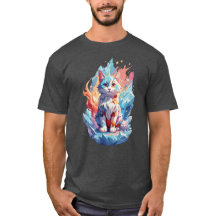 Design de Gato Fantasia Cristal Fofo