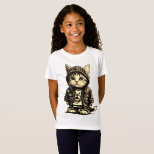 Camiseta Design de Gato Gato-Gato-Gato-Gato