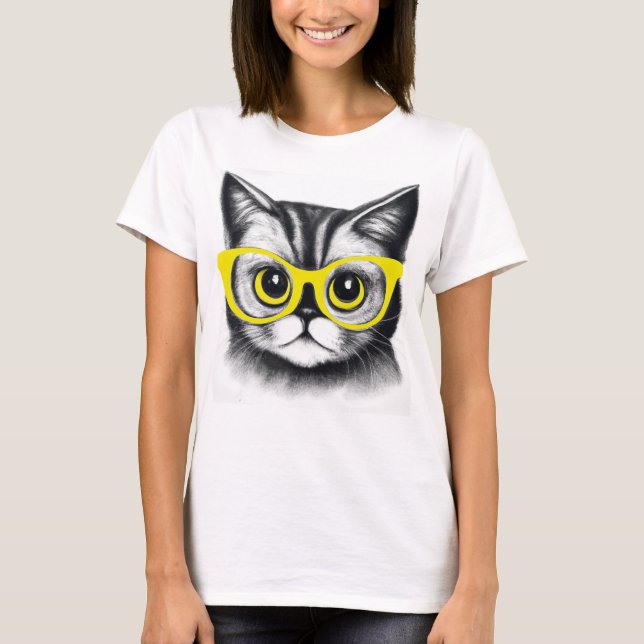 Camiseta design de gato giro | animais bonitos | ROUPA (Frente)