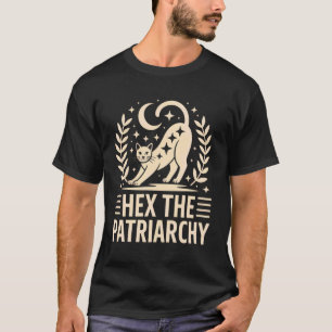Camiseta Design de Gato Hex A Patriarcado Estética Feminist