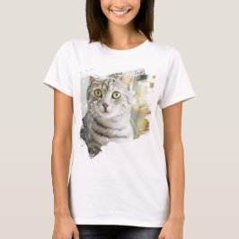 Camiseta Design de Gato Louco
