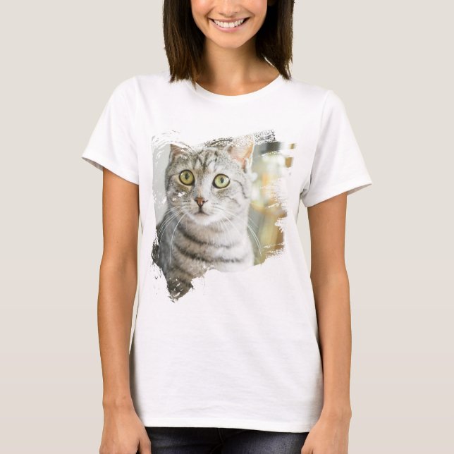 Camiseta Design de Gato Louco (Frente)