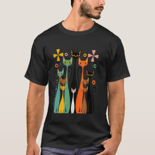 Camiseta Design de Gato Mod Estético Vintage u2013 - Arte R