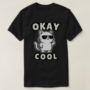 Camiseta Design de Gato Relaxado Atitude “Legal”