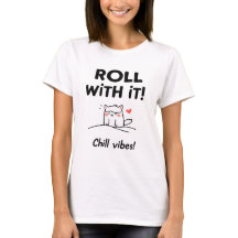 Design de Gato 'Roll With It' - Vibrações Relaxada