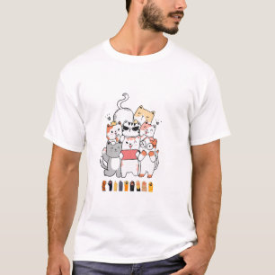 Camiseta design de gatos