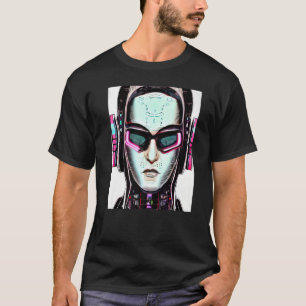 Camiseta design de Geek de Computador Hacker Cyberpunk Prem