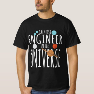 Camiseta Design De Geek De Matemática - Maior Engenheiro Do