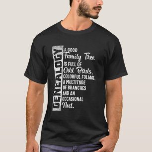 Camiseta Design de Genealogia Da Árvore Familiar Personaliz