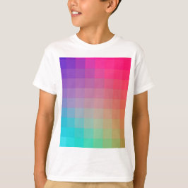 Camiseta Design de gradação de cores do arco-íris coloridas