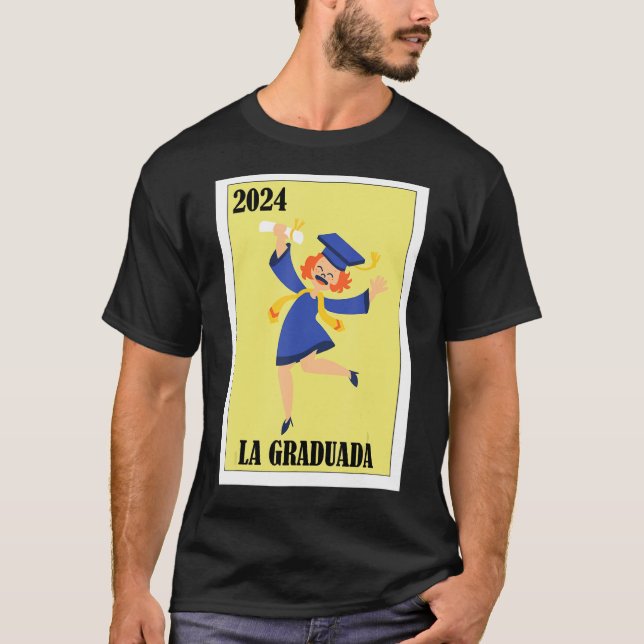 Camiseta Design de Graduação Engraçado Mexicano - La Gradua (Frente)
