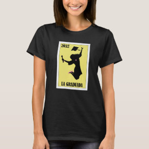 Camiseta Design de Graduação Engraçado Mexicano - La Gradua