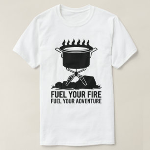 Camiseta Design de Gráfico de Cozinhar de Fogo do de Ataqu