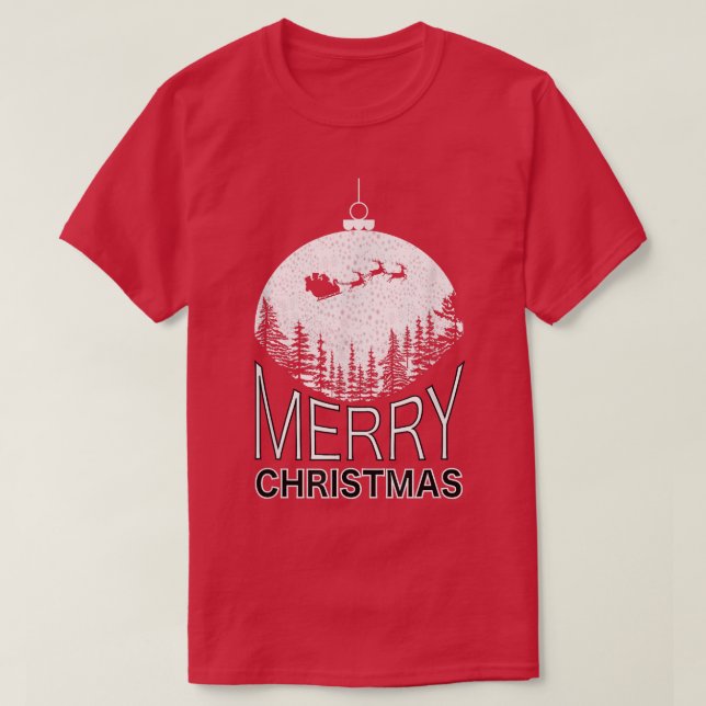 Camiseta Design de Gráfico de Feliz Natal (Frente do Design)
