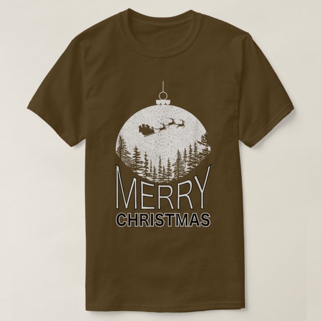 Camiseta Design de Gráfico de Feliz Natal (Frente do Design)
