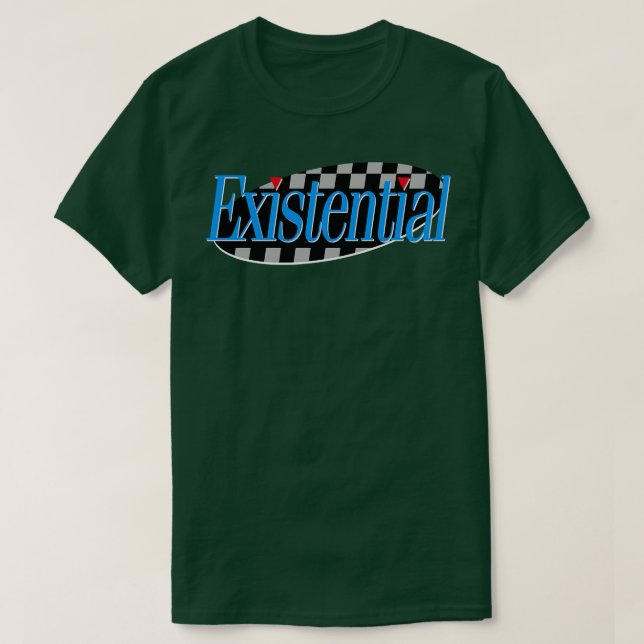 Camiseta Design de Gráfico de Homenagem de TV Existencial d (Frente do Design)