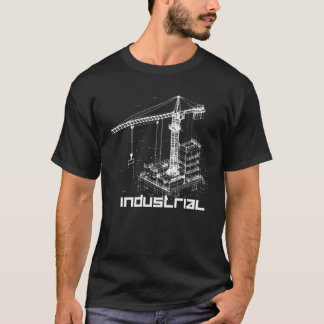 Camiseta Design de grua industrial