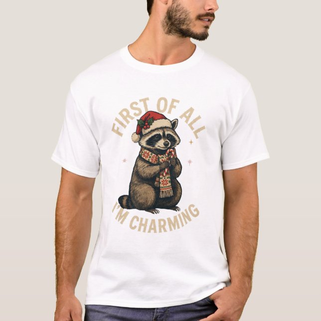 Camiseta Design de guaxinim (Frente)