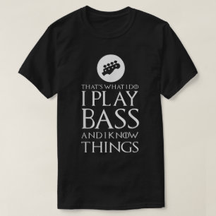 Camiseta Design de Guitarra para Baixista Engraçado
