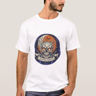 Camiseta Design de Halloween da Colheita Assombrada