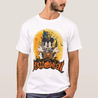 Camiseta Design de Halloween de Desenho Animado Assustador